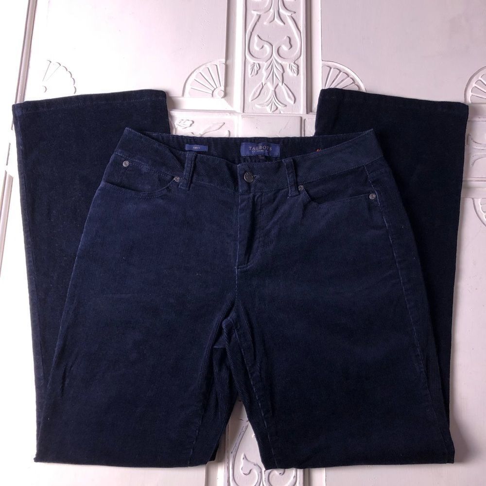 🔵 Talbots Cords  Navy 🥿👖Blue Corduroy Jeans 6P